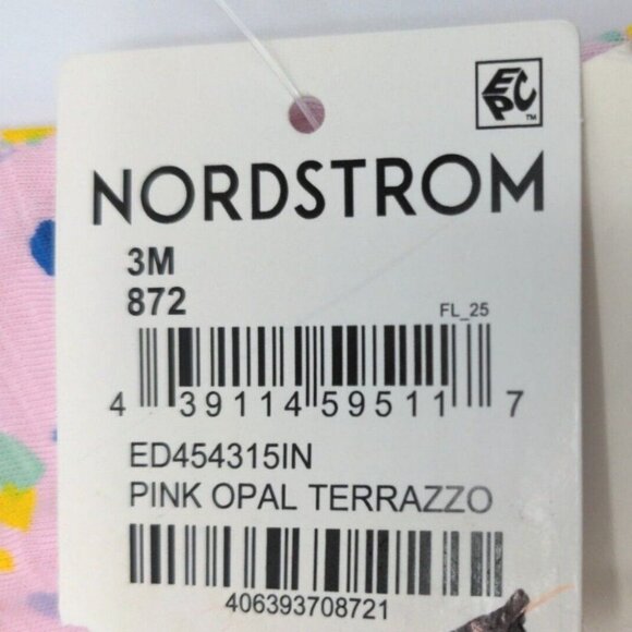 Open Edit Nordstrom Baby Clothes Romper 3 Months Pink Opal Terrazzo NEW - Picture 7 of 9